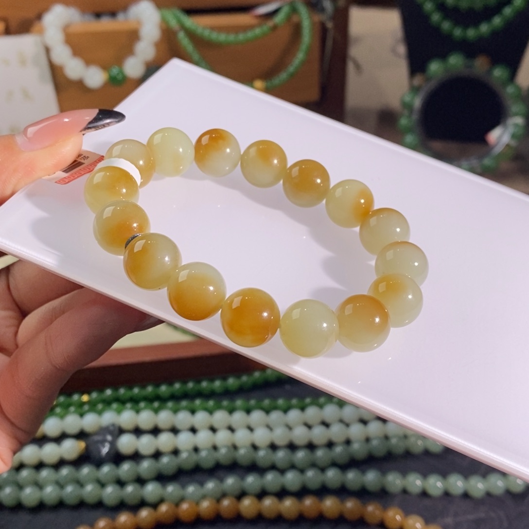 和田玉未镶嵌手链