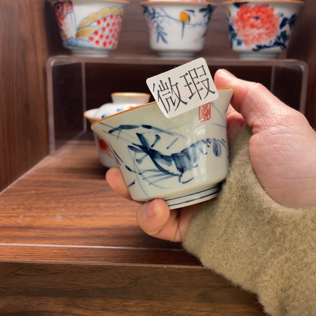 微瑕釉下彩纯手绘