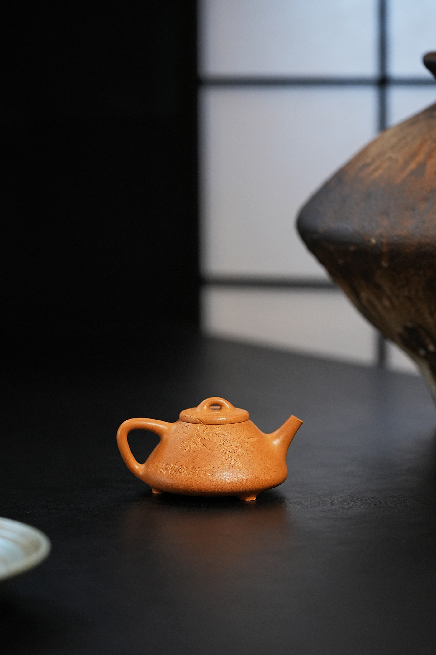 【泥坛】老宕口黄金段 子冶石瓢 刻绘