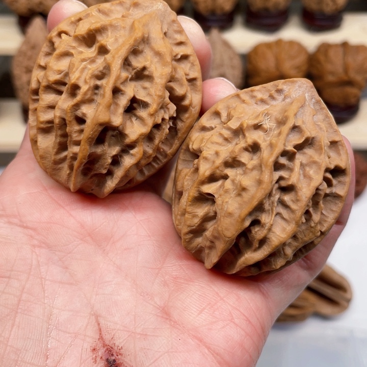 文玩核桃把件大花20