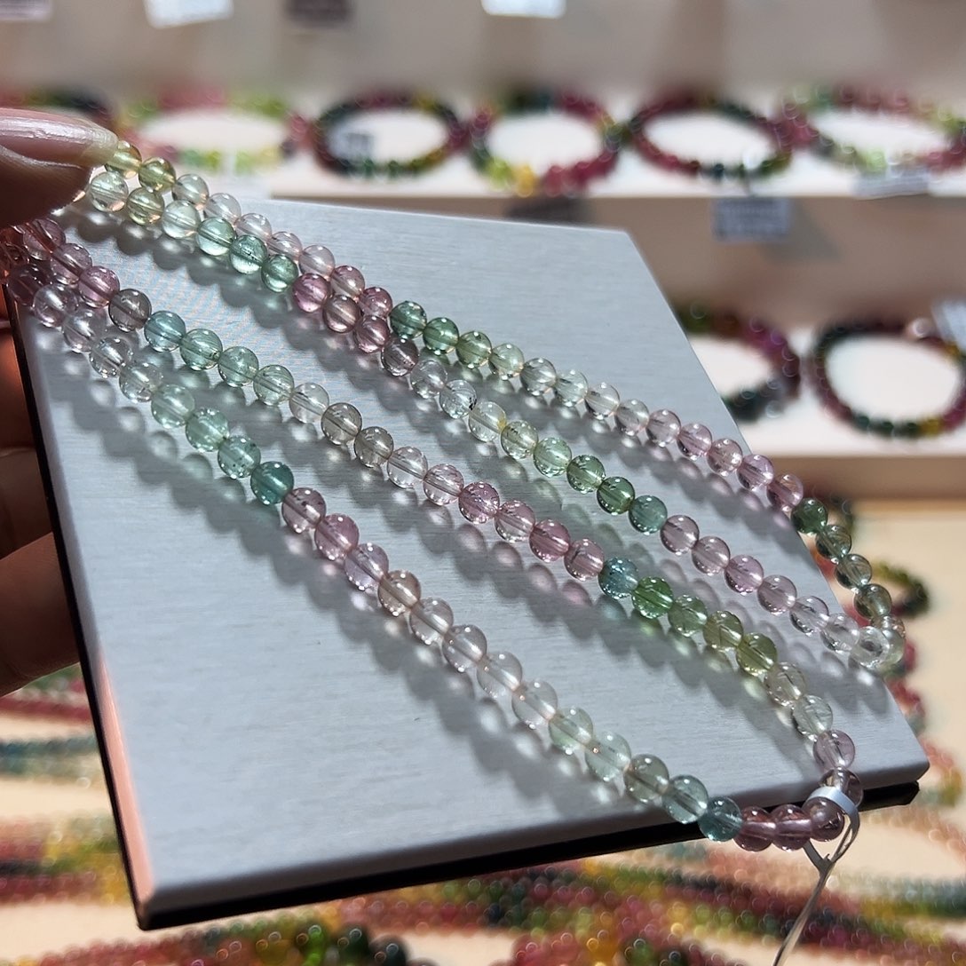 碧玺未镶嵌手链碧玺