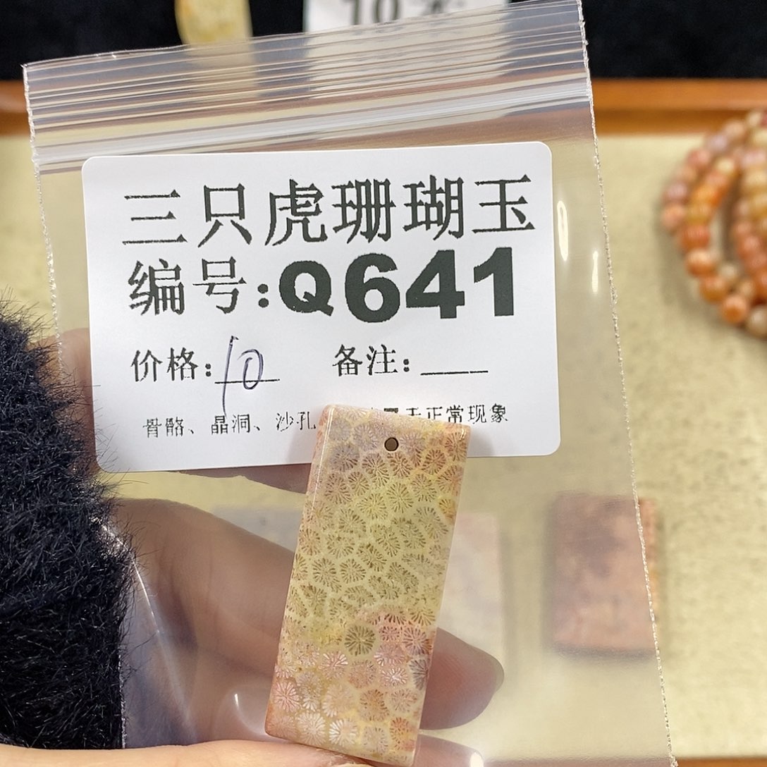 硅化珊瑚（珊瑚玉）1未镶嵌一*云