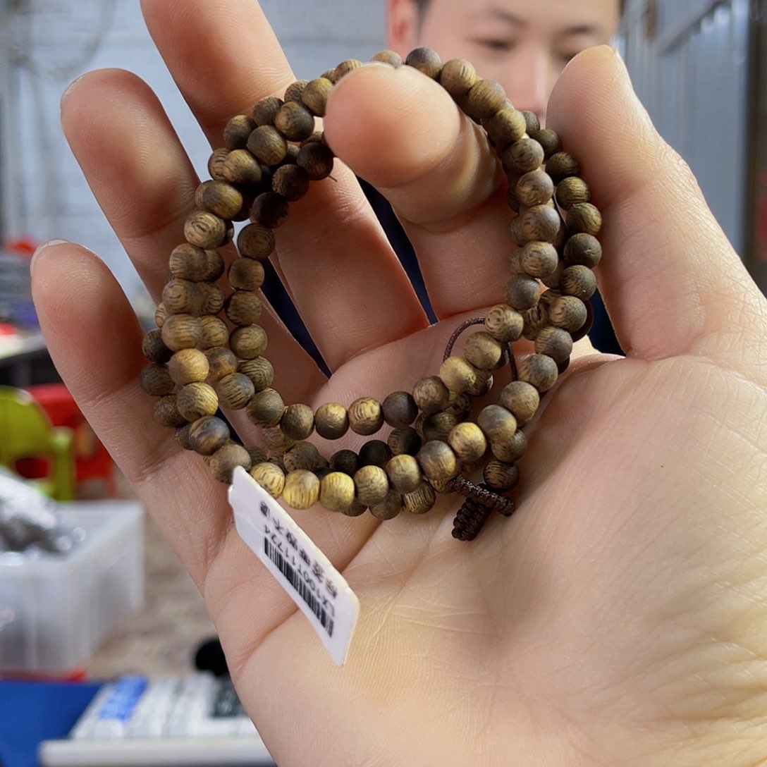 沉香手串棋楠乌身圆珠长串0.5/7克多样性发一