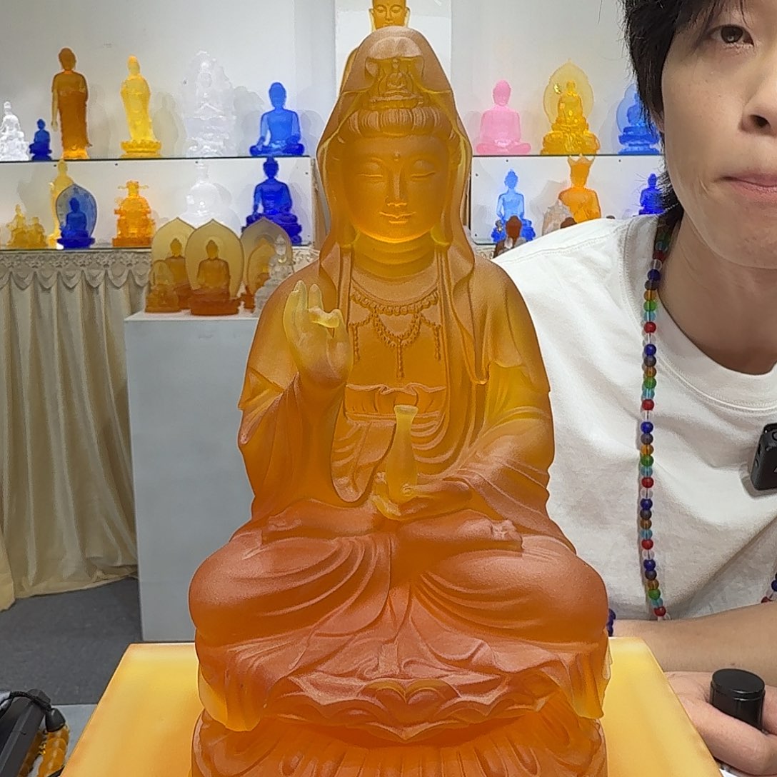 琉璃琉璃观音21公分