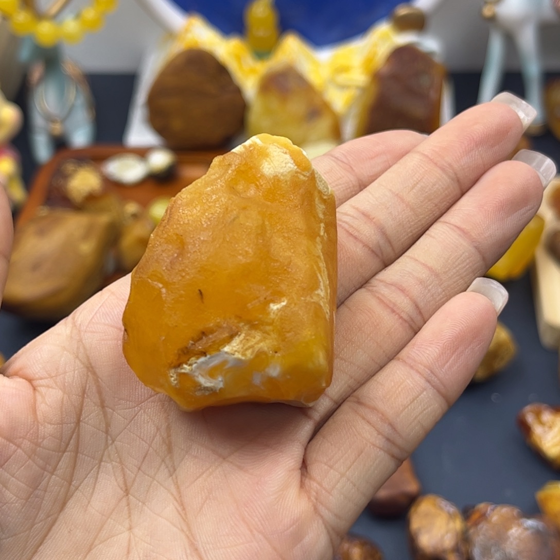 定制琥珀未镶嵌蜜蜡定制