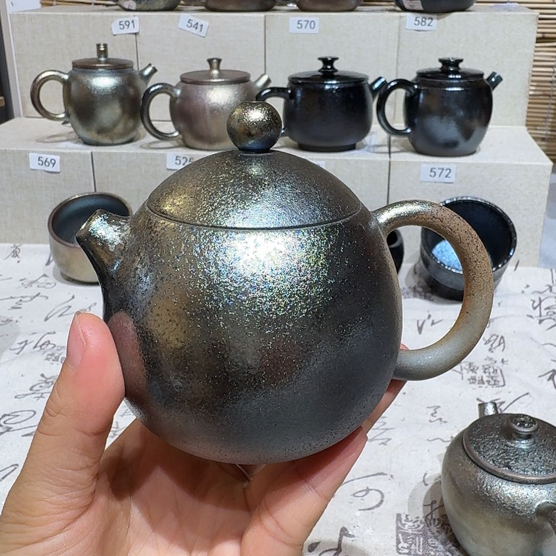 杯建水紫陶紫泥柴烧壶