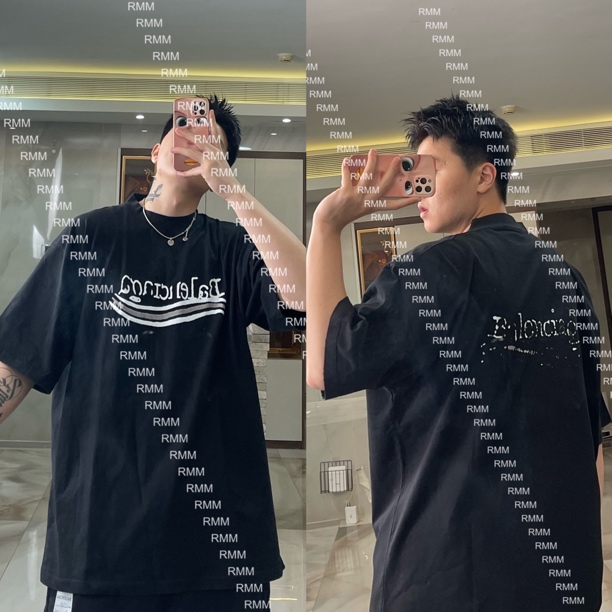 自主品牌 康丽印花模糊keleq男女同款短袖T恤
