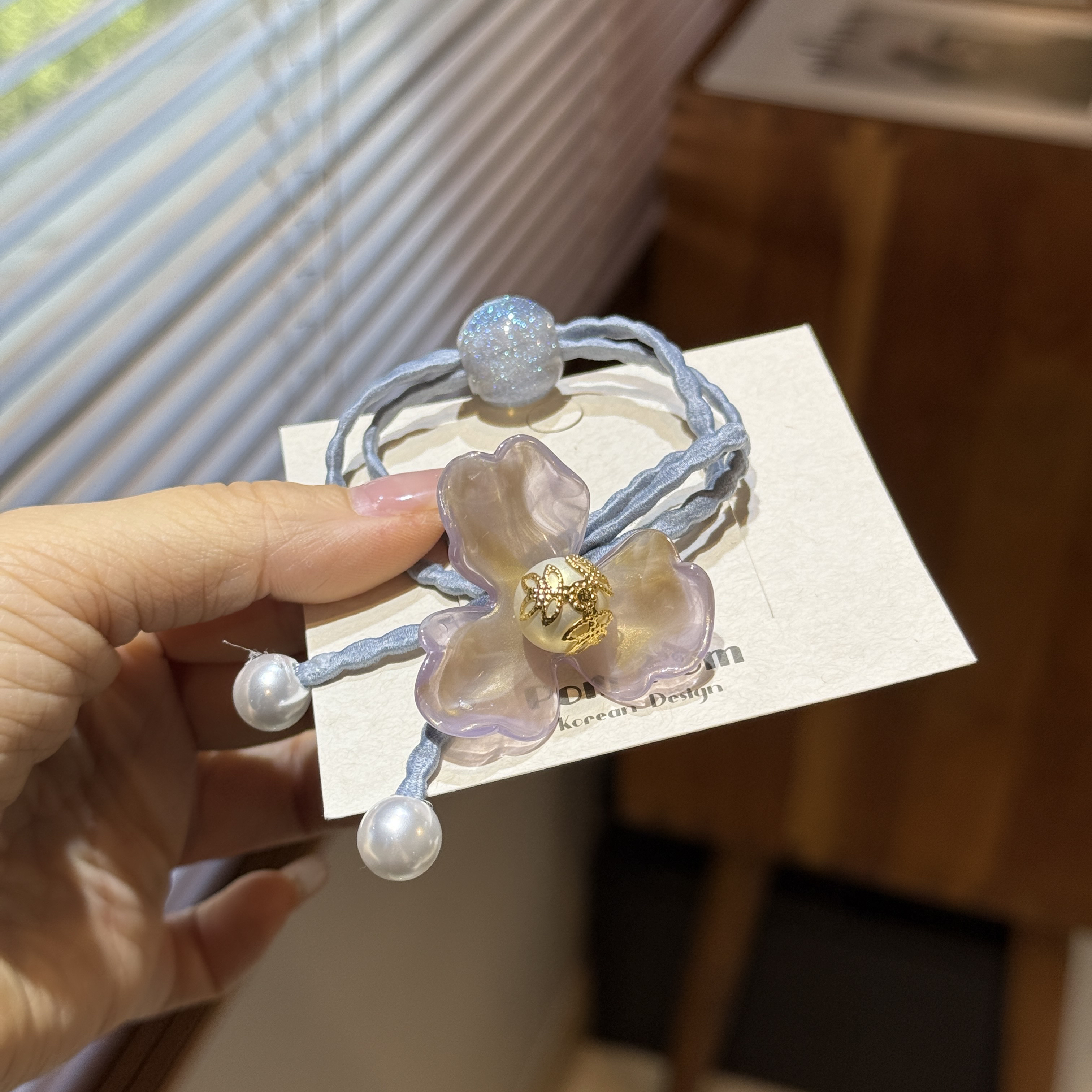 8453花朵小发圈皮筋