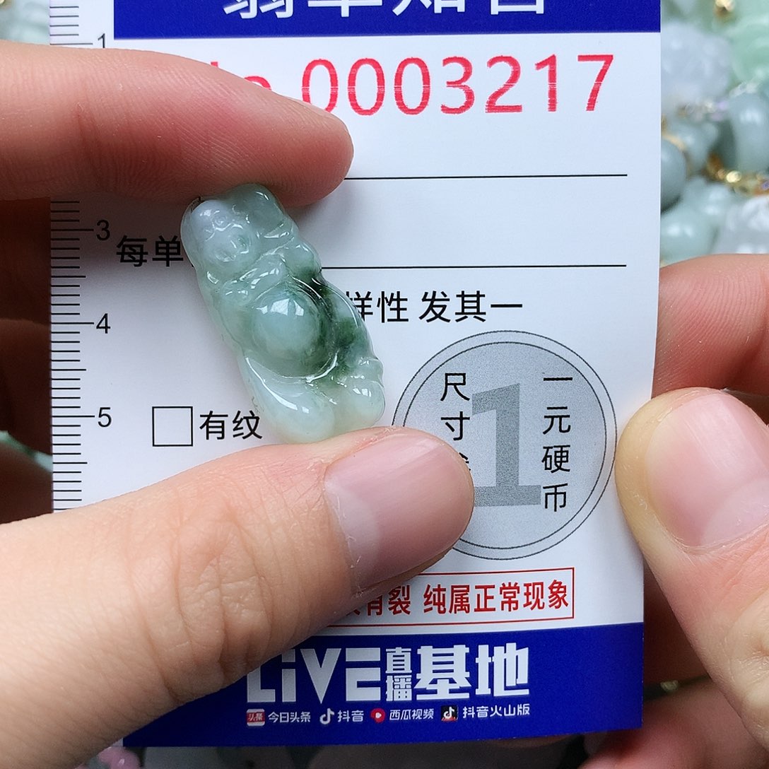 翡翠未镶嵌颈饰3217