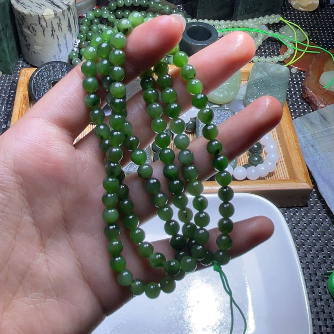 未镶嵌和田玉珠宝半成品香***帘