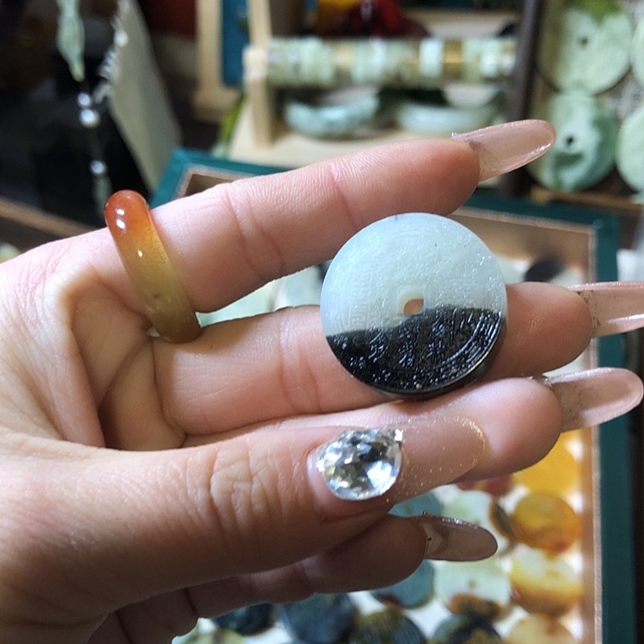 岫玉岫玉挂件未镶嵌