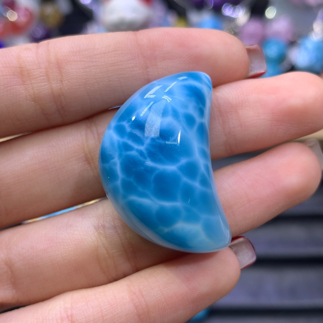 针钠钙石（海纹石）颈饰未镶嵌忧****6