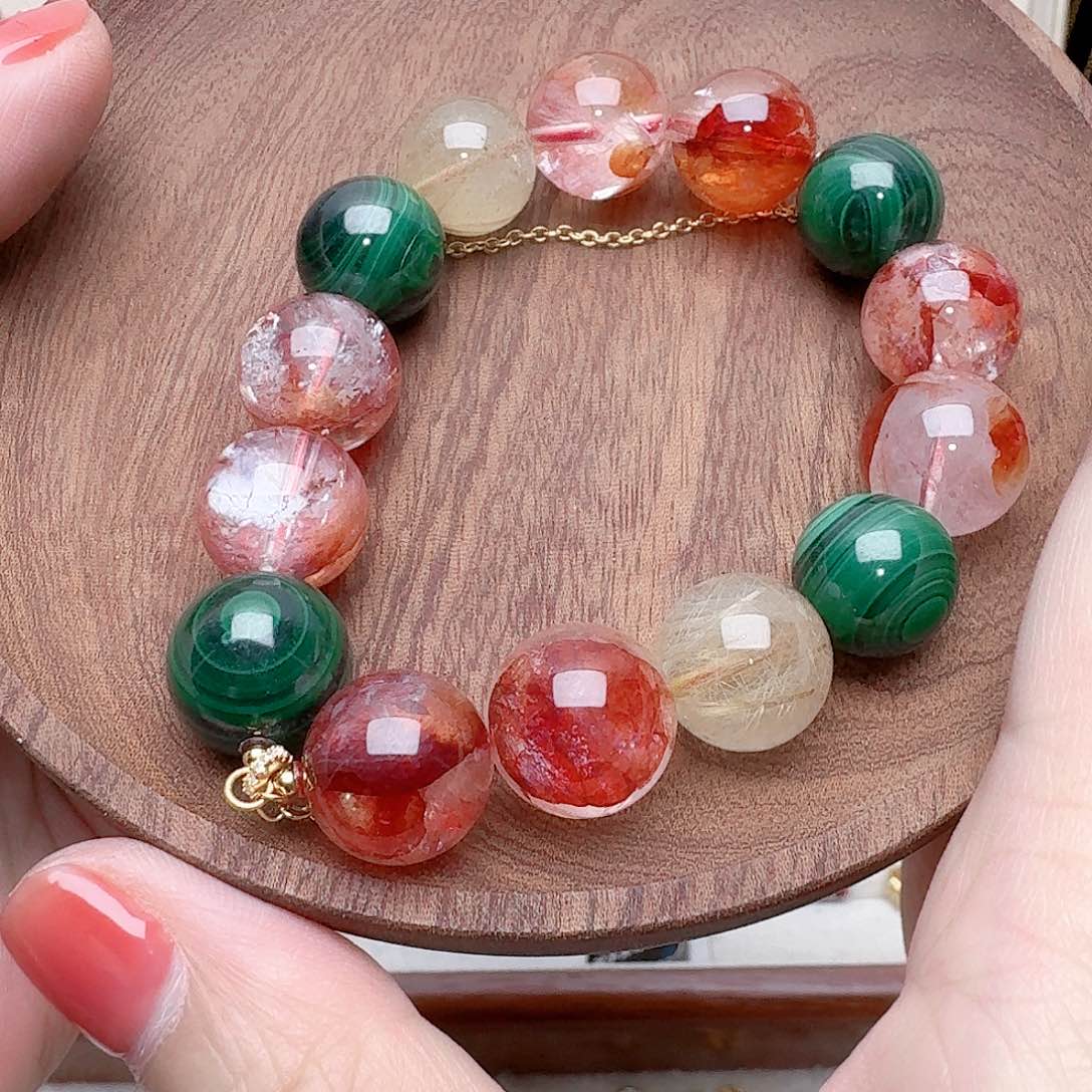 水晶手链合金多宝