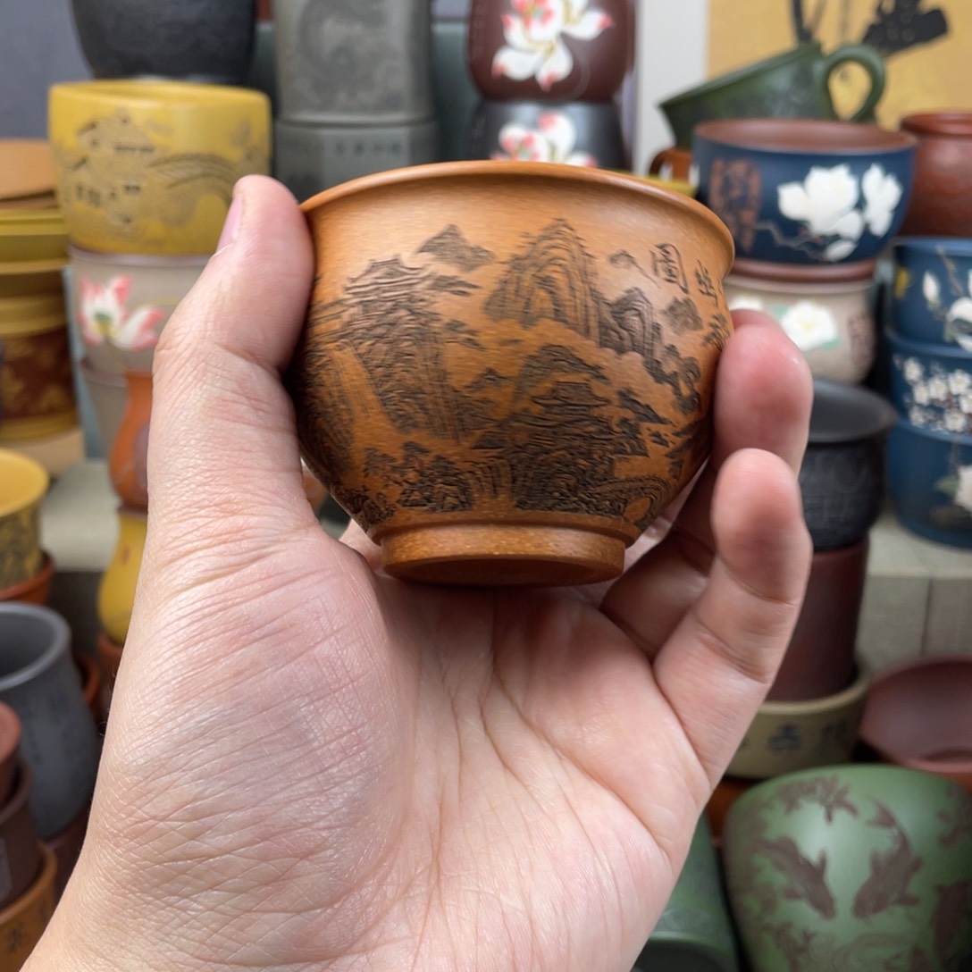紫砂茶杯紫砂茶杯