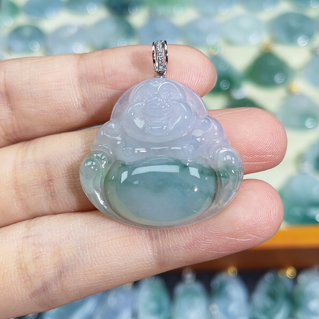 翡翠颈饰18K金镶嵌时****✨吊坠