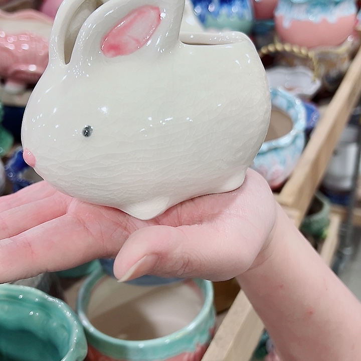 有孔，凑单福利满10元发货陶瓷多肉花盆！