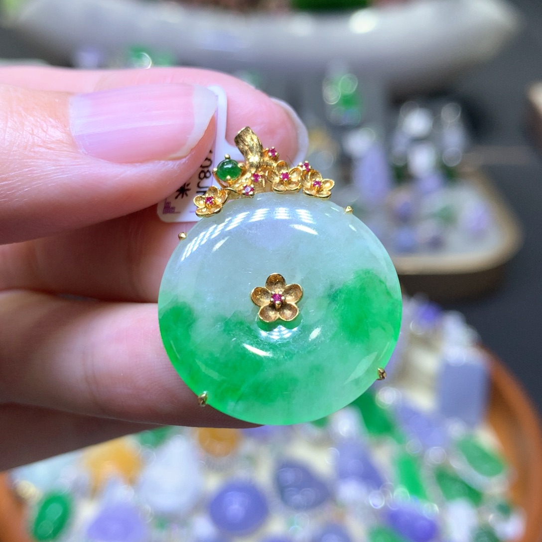 【闪购商品】翡翠颈饰未镶嵌翡翠吊坠项链