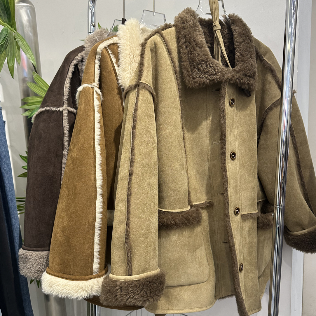 A丽～糖果家加厚皮毛一体外套