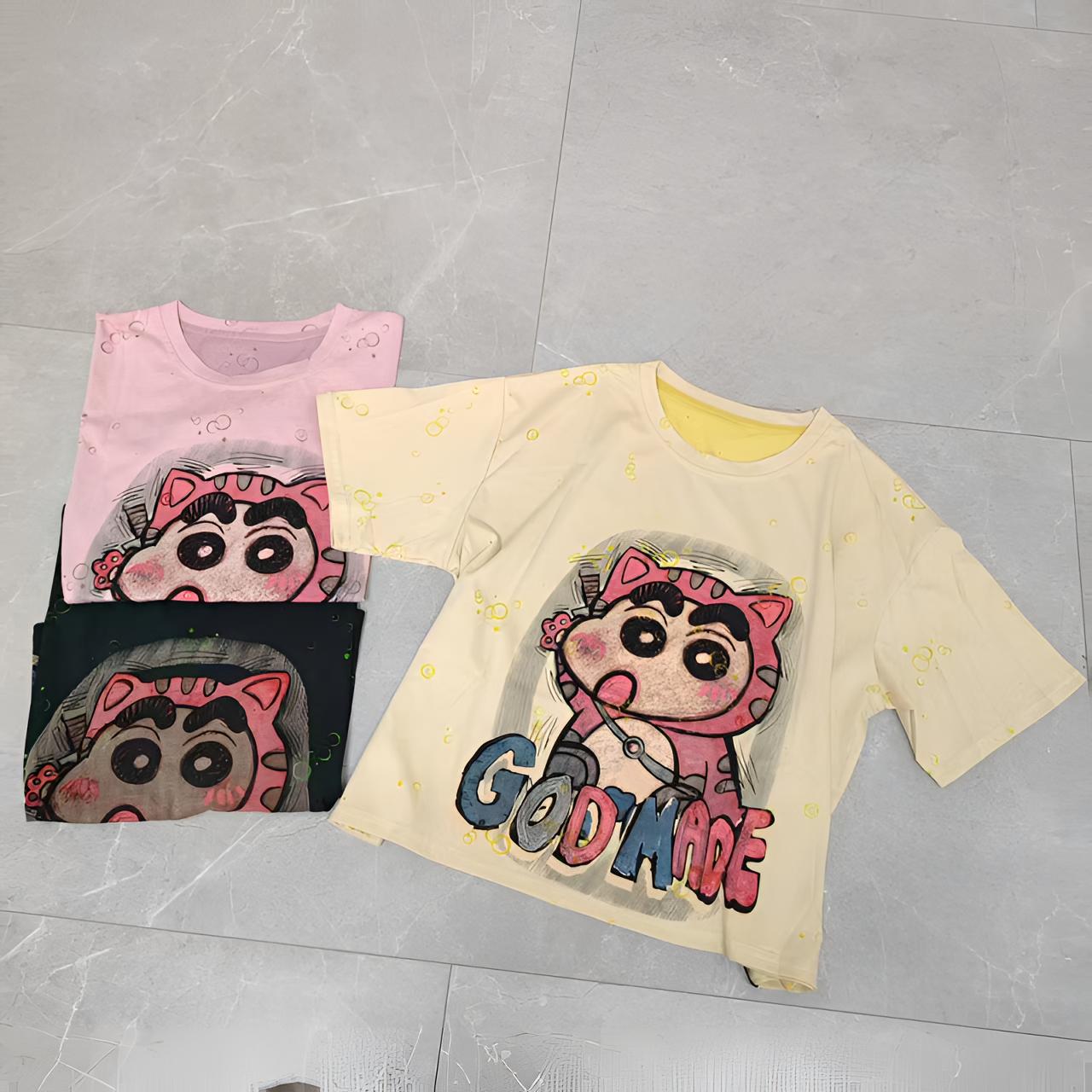 6672（飞儿同款）夏季薄款短袖t恤时尚春游出行