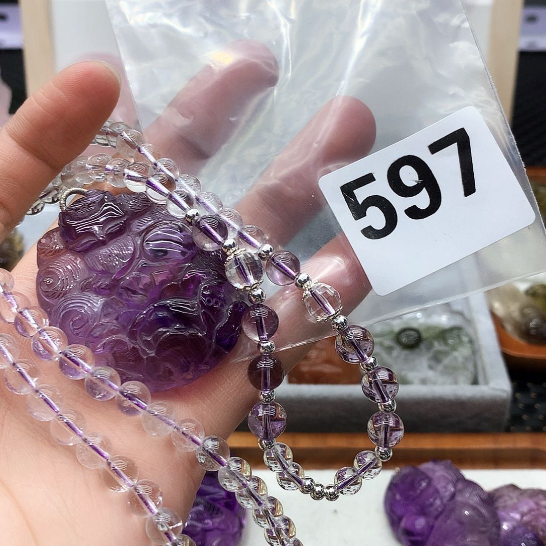 水晶颈饰未镶嵌吊坠