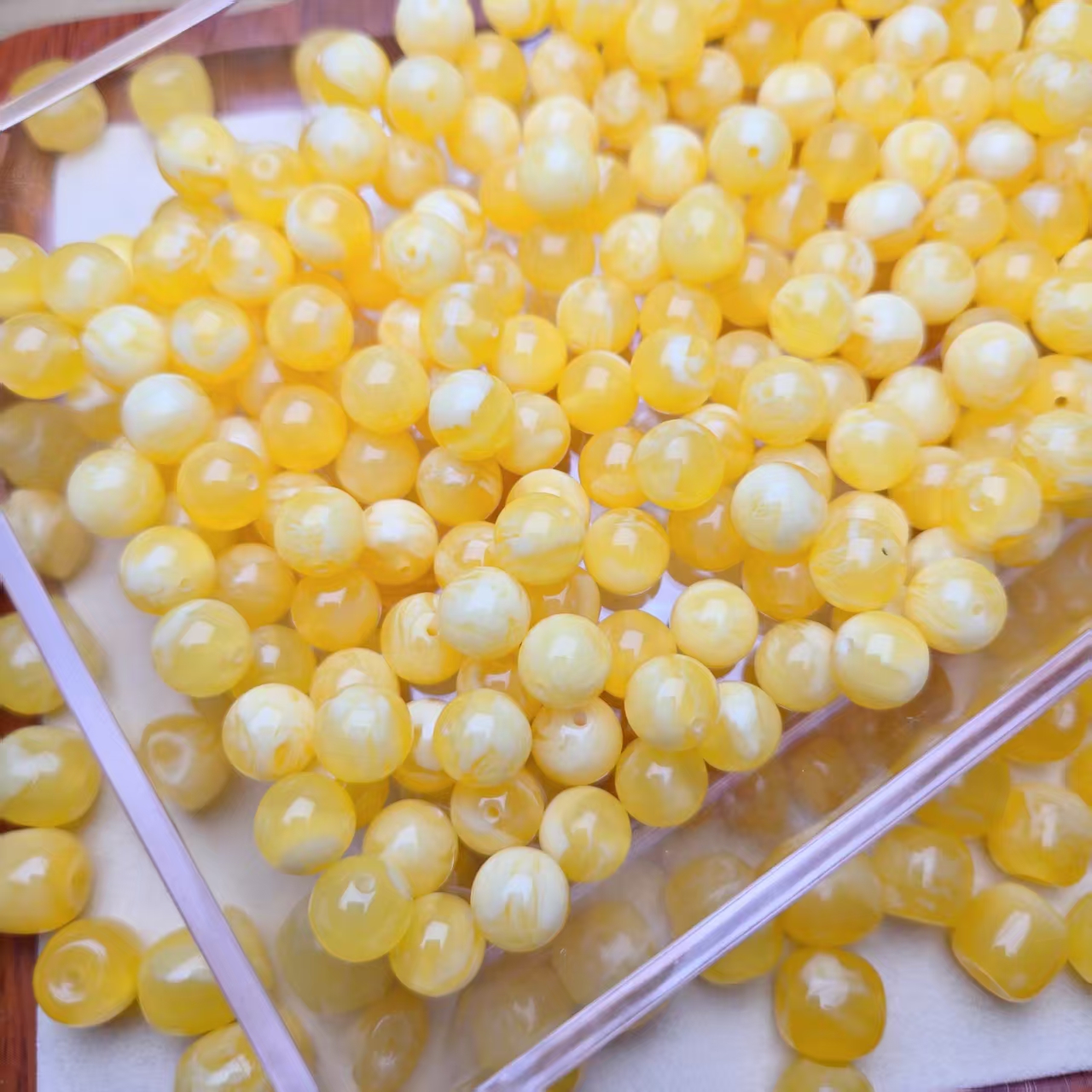 10mm12mm14mm黄白花飘花散珠