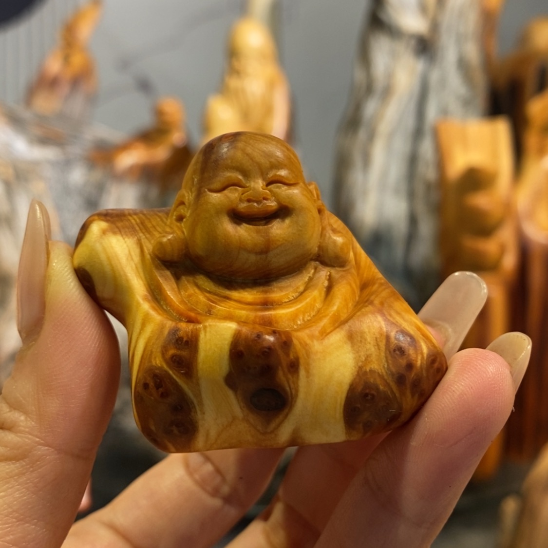 【闪购商品】柚木根雕木雕工艺品摆件