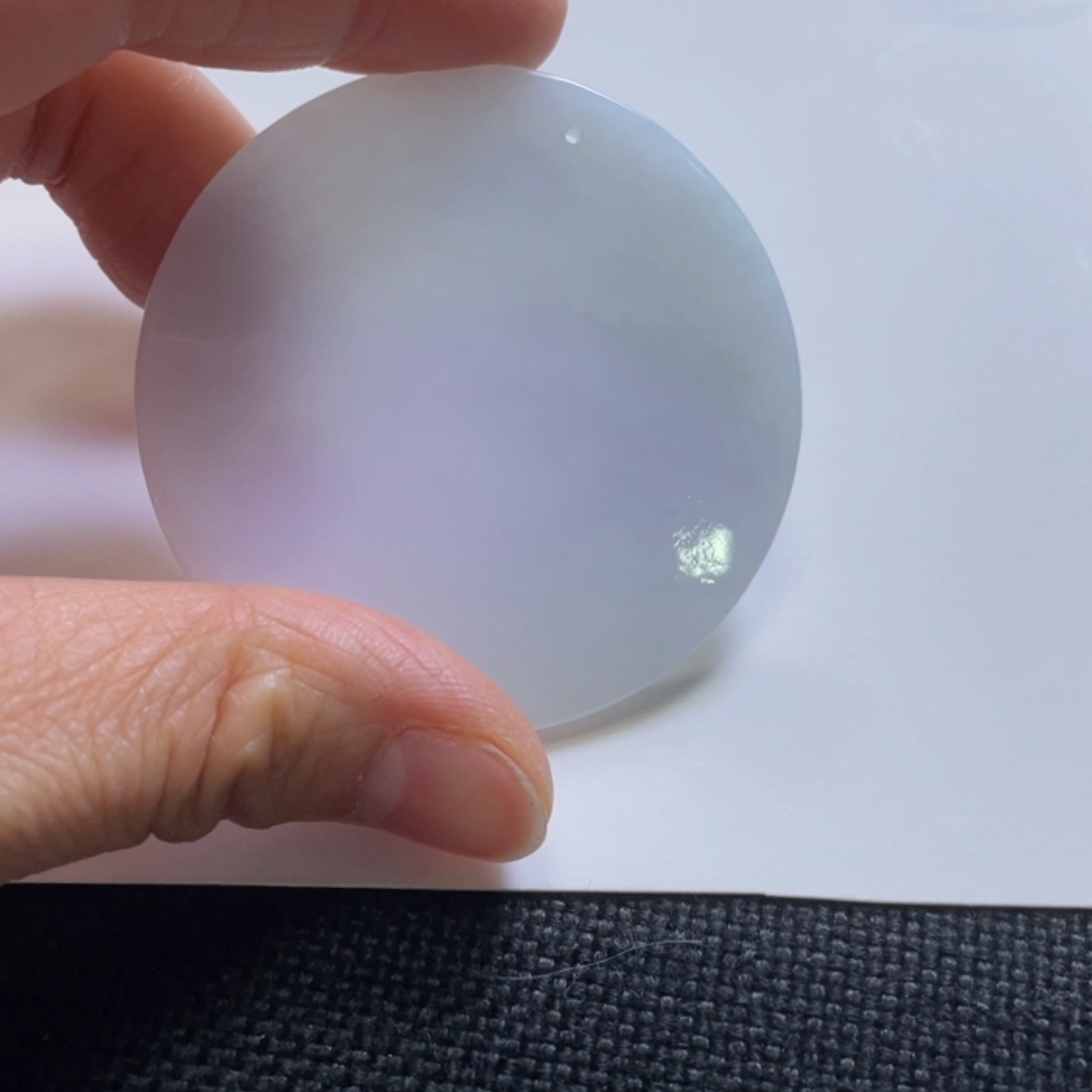 【闪购商品】翡翠颈饰未镶嵌春彩无事圆牌