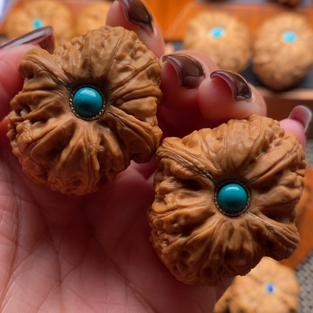 文玩核桃把件41尺寸全品平谷元宝