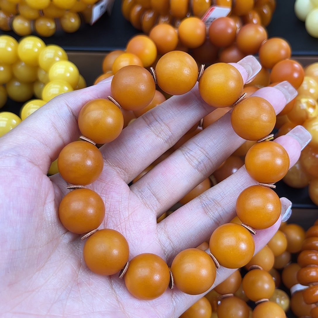 未镶嵌琥珀手串蜜蜡