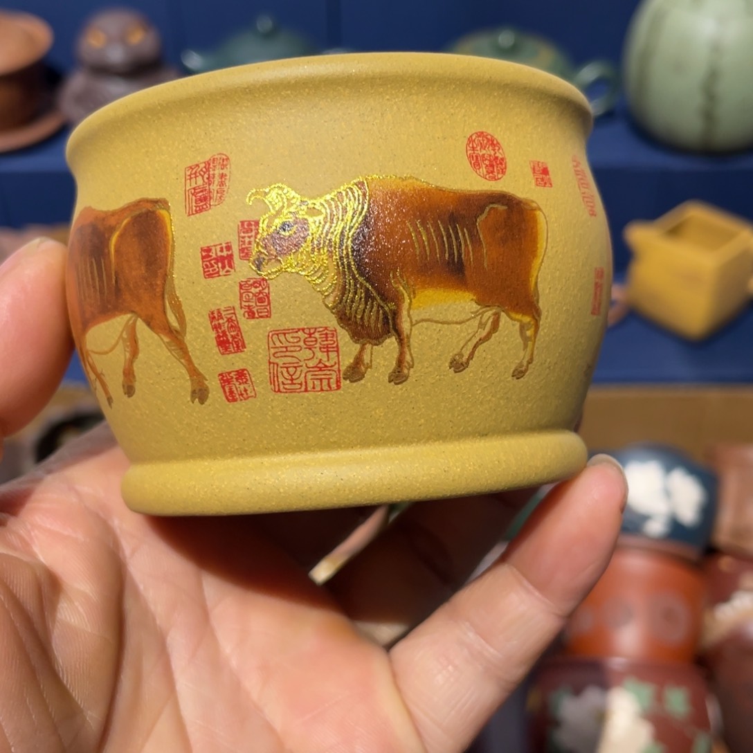 原矿紫砂手工主人杯