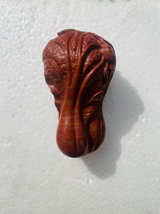 泗滨砭石手把件白菜