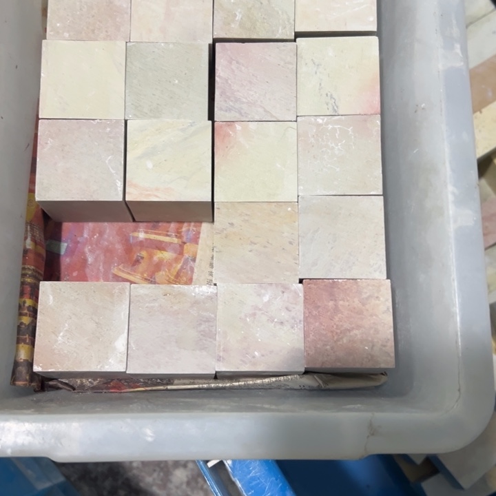 石***青田石新矿印石如图3.5立方体21方