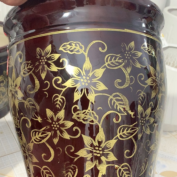 酱金花一个高37口径33送托盘默认微瑕