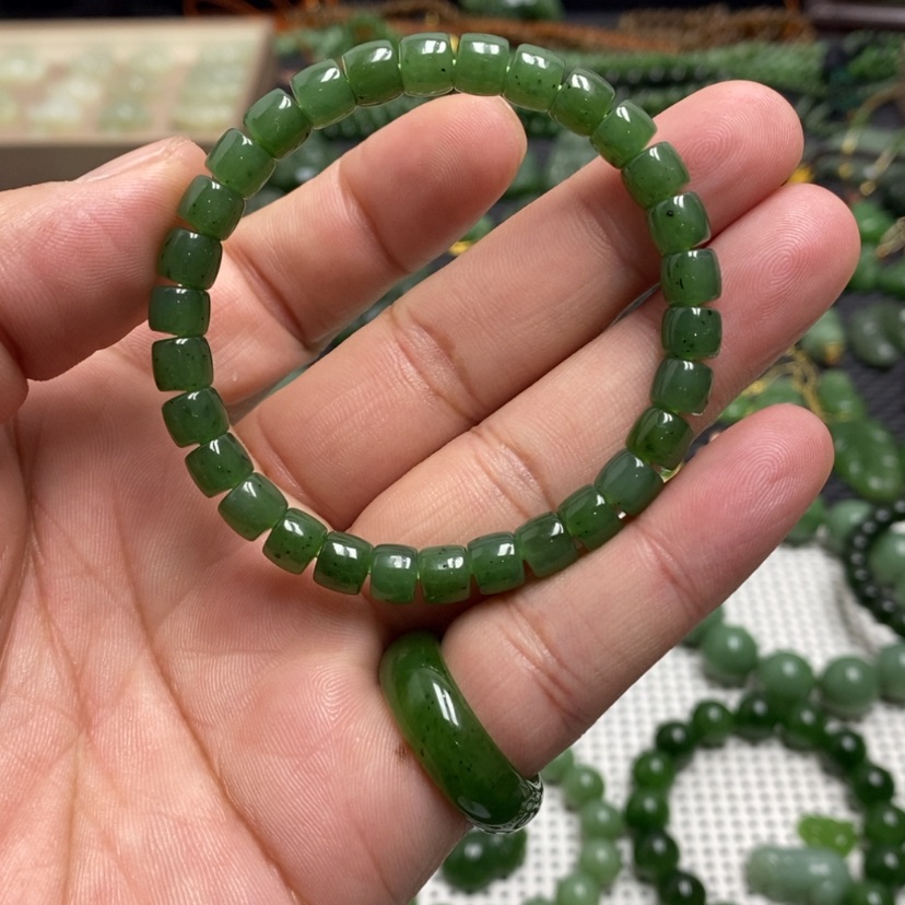 【闪购商品】和田玉（碧玉）手链未镶嵌