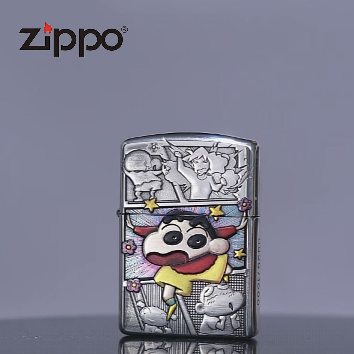 ZIPPO 打火机正品 162双面彩绘蜡笔小新 0521