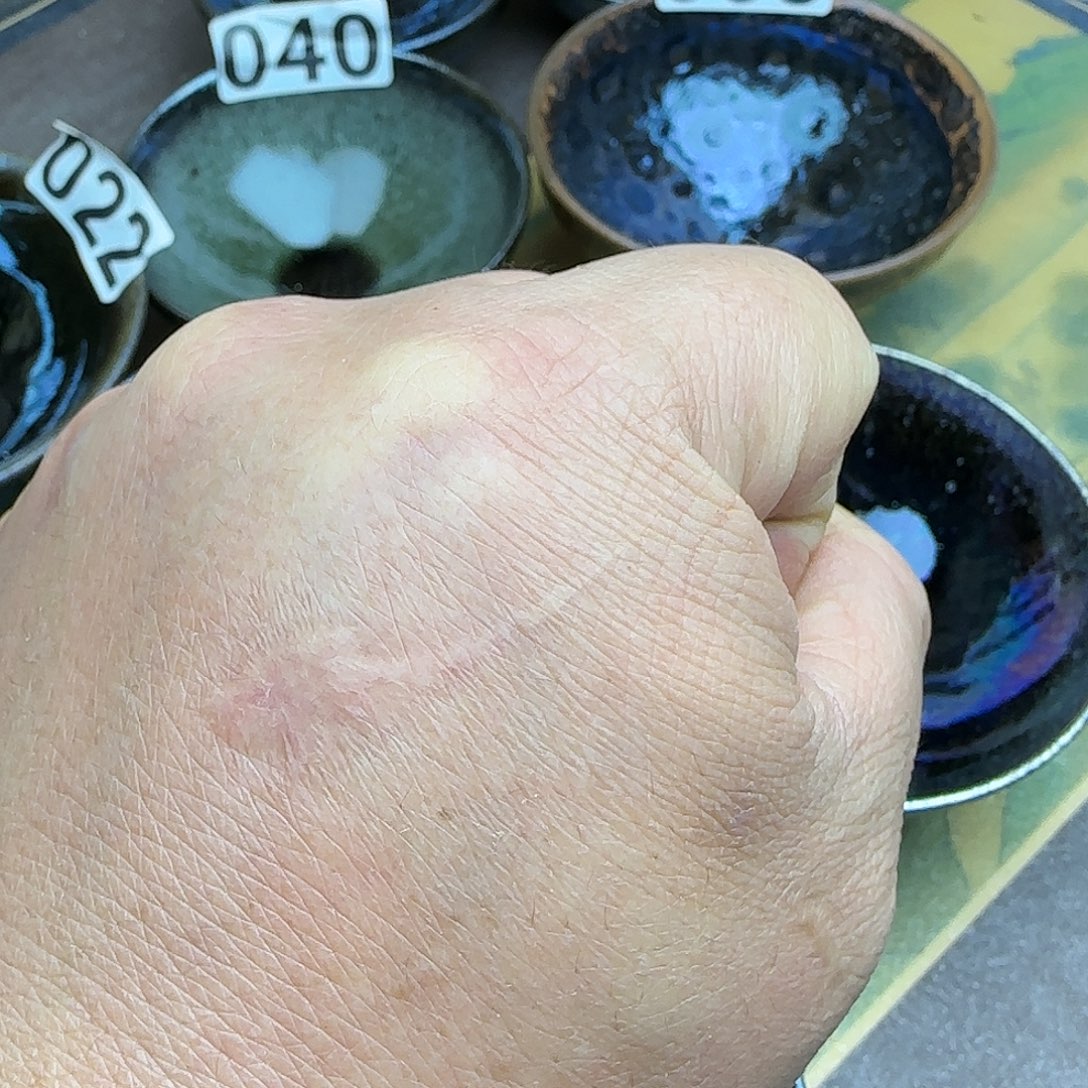 背***鬼茶盏建阳建盏龙窑柴烧主人杯