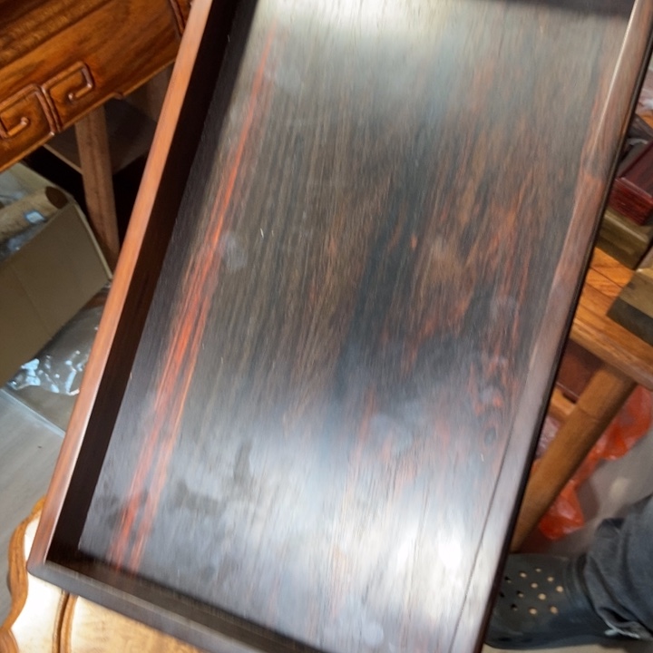 交趾黄檀（大红酸枝）独板大盘子