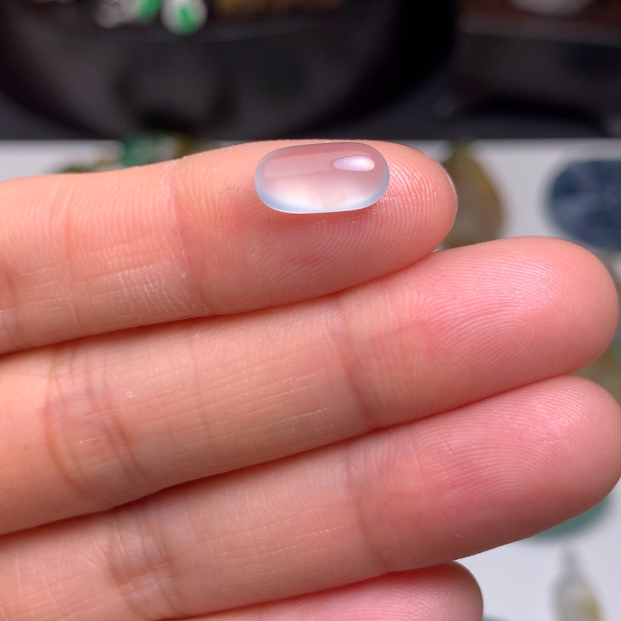 【闪购商品】定制翡翠未镶嵌缅甸翡翠冰玻璃种蛋面