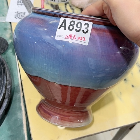 红陶景德镇手工制作花盆