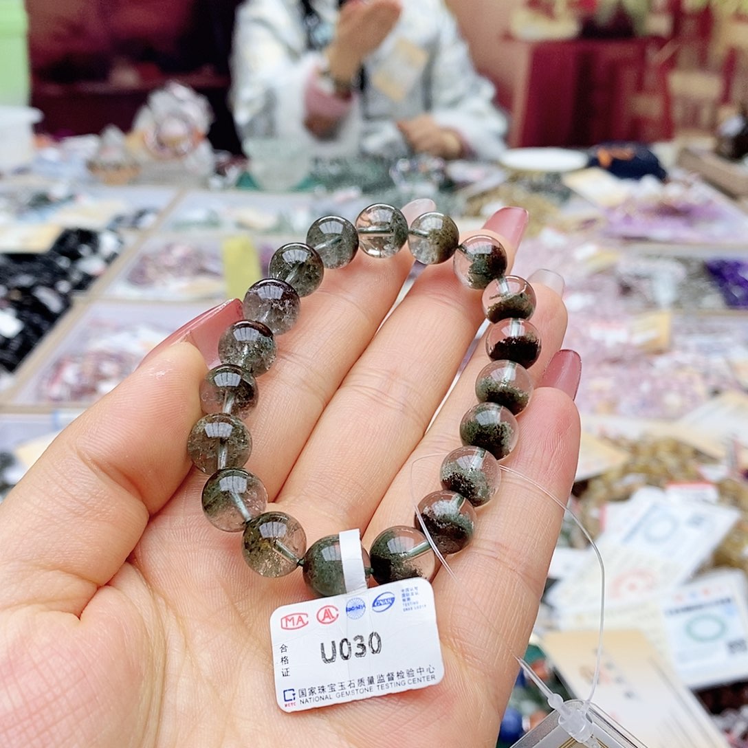 水晶手链未镶嵌翰*U030聚宝盆10m