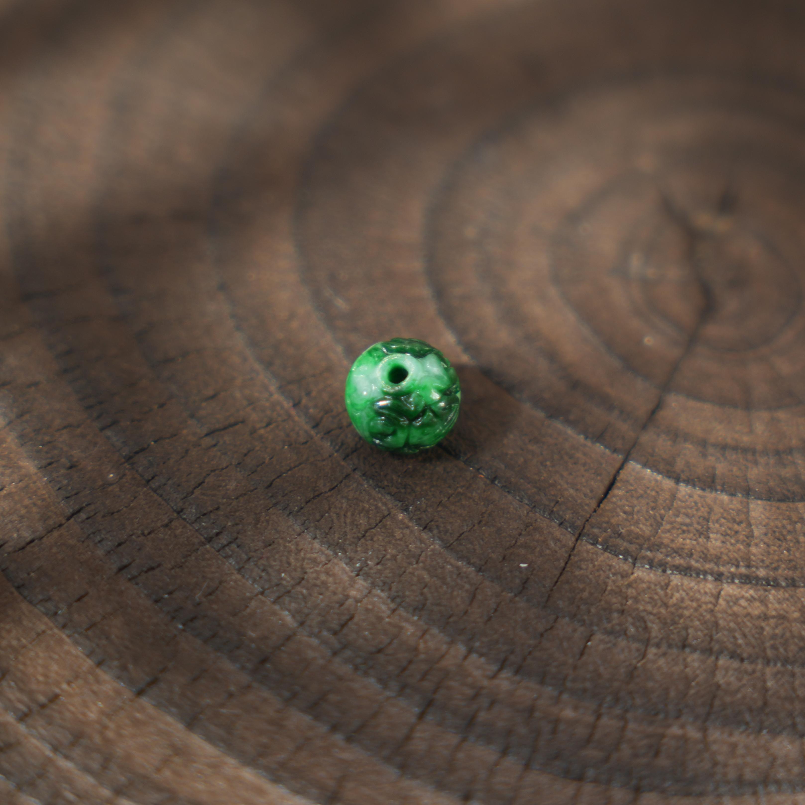 苹果珠-天然A货翡翠吊坠