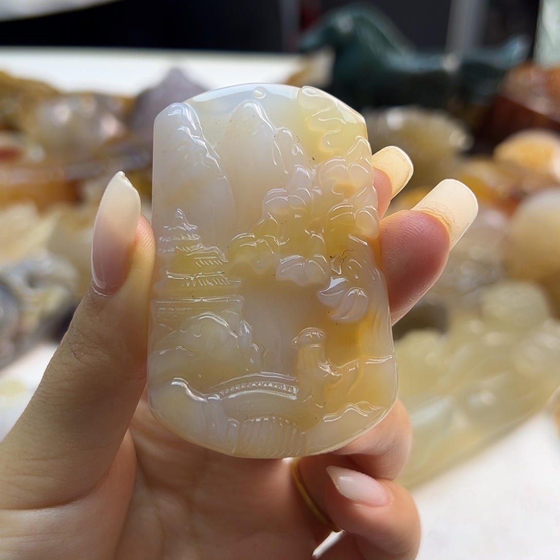 玛瑙/玉髓未镶嵌颈饰