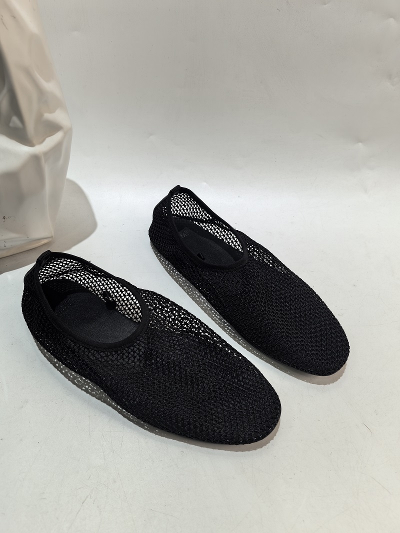 惟蔻/平跟/网布/镂空网纱包头走秀懒人平底轻奢女鞋