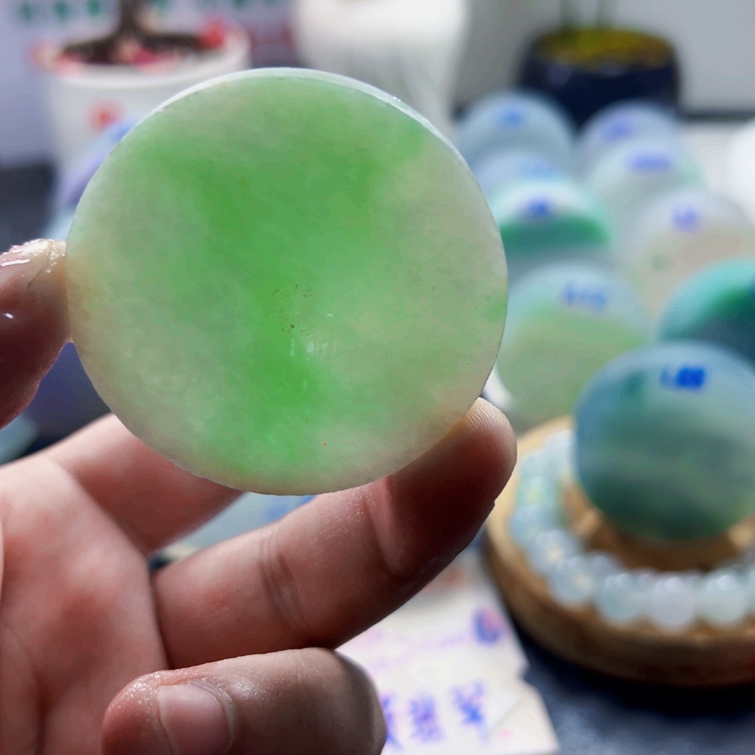 高***高定制翡翠未镶嵌080908