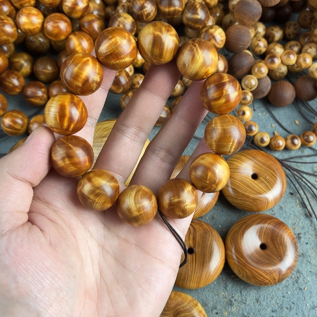 柏木（崖柏）其他红骨料龙胆2.0蚕丝纹