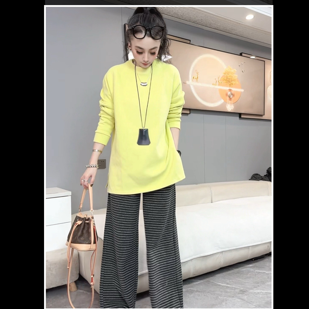 【小虹虹商贸】2025秋冬新款韩版时尚休闲街头百搭纯色加绒加厚卫衣