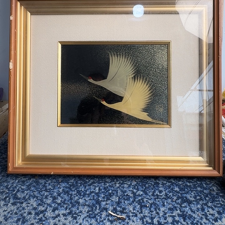 中古字画作品有磕碰瑕疵拍下看