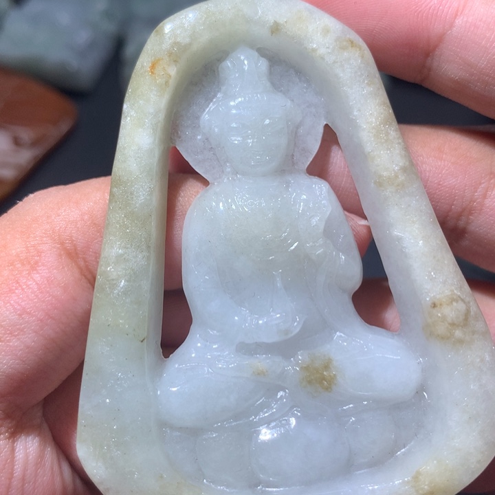 翡翠未镶嵌颈饰保真天然a货翡翠