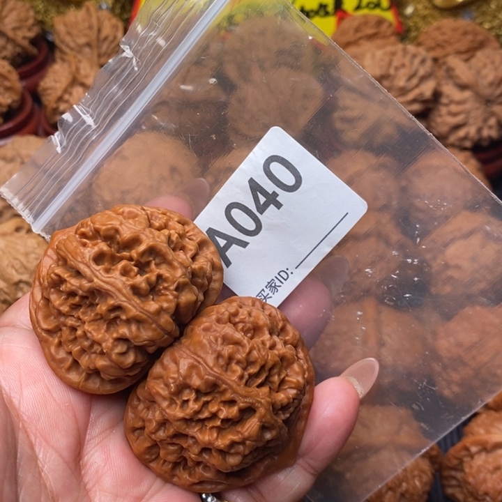 文玩核桃把件粗筋47尺040号