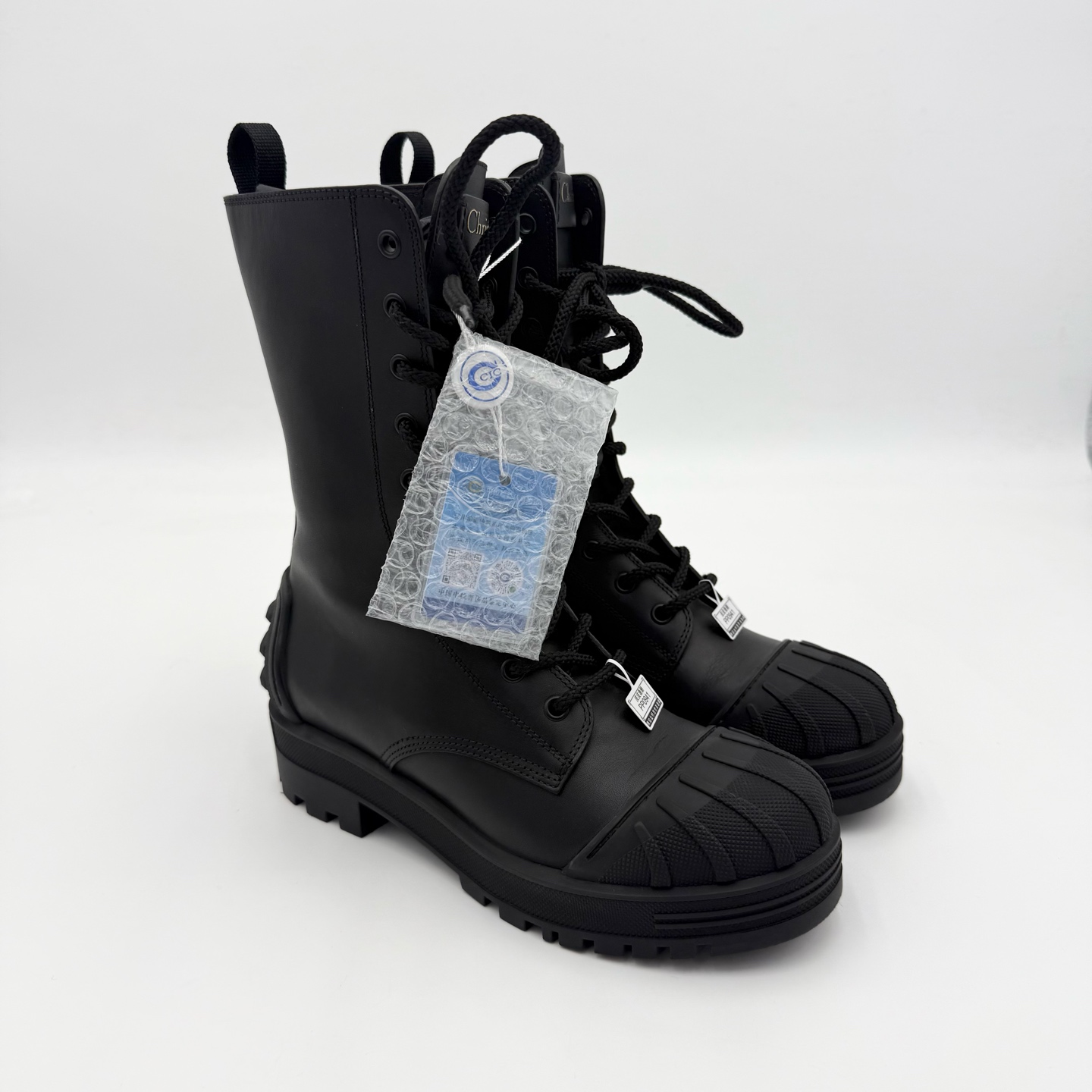 99新 DIOR/迪奥 迪奥/37码/黑色贝壳头短靴/99新/pp0941